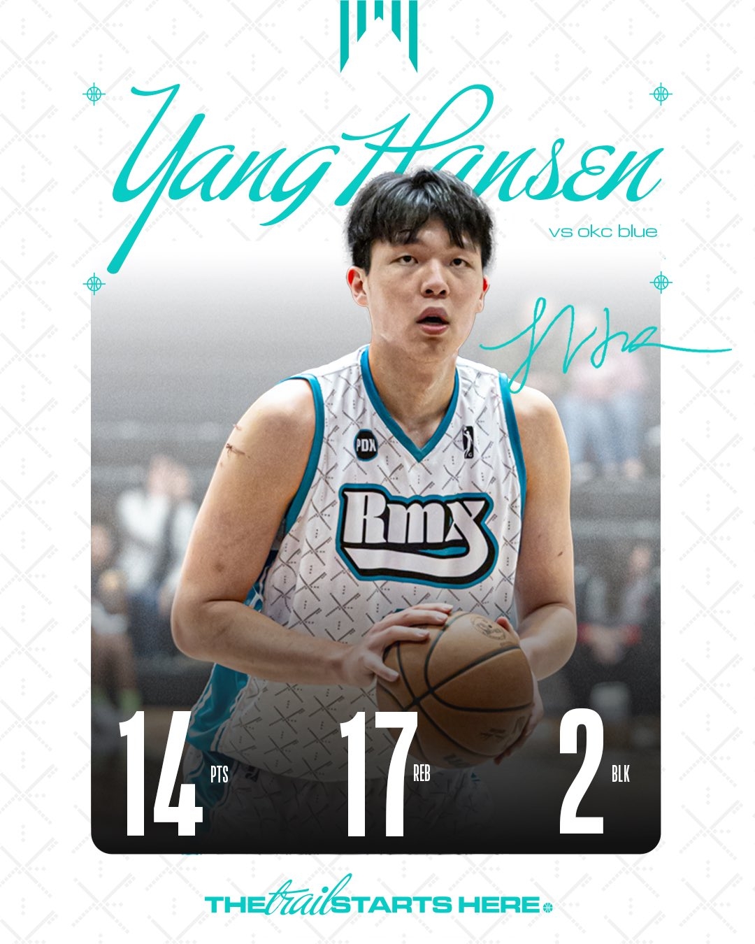 😋连场创新高！杨瀚森独揽14分17板2助2帽 内线统治力十足！